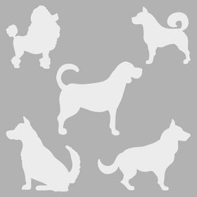 Artikel Köpekler 30x30 cm Fayans Duvar Mobilya Stencil Boyama Şablonu