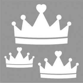 Artikel Kraliçe Taçları Stencil Boyama Şablonu
