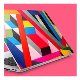 Artikel Kübik Renkli Desen Notebook Sticker