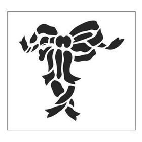 Artikel Kurdele Motif 30x30 cm Fayans Duvar Mobilya Stencil Boyama Şablonu