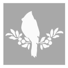 Artikel Kuş Desen Stencil Boyama Şablonu