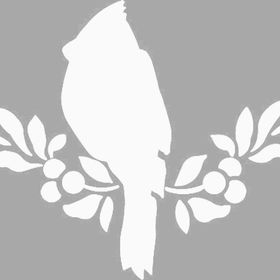 Artikel Kuş Desen Stencil Boyama Şablonu