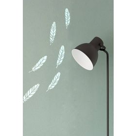 Artikel Kuş Tüyleri Desen 30x30 cm Fayans Duvar Mobilya Stencil Boyama Şablonu