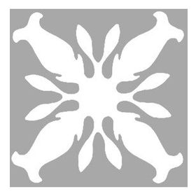 Artikel Lale Karo 30x30 cm Fayans Duvar Mobilya Stencil Boyama Şablonu