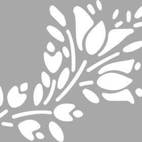 Artikel Lavinia Çiçek Motif 30x30 cm Fayans Duvar Mobilya Stencil Boyama Şablonu