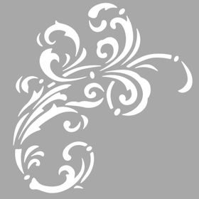 Artikel Leila Çiçek Motif 30x30 cm Fayans Duvar Mobilya Stencil Boyama Şablonu