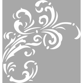 Artikel Leila Çiçek Motif 30x30 cm Fayans Duvar Mobilya Stencil Boyama Şablonu