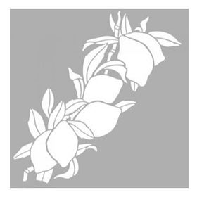 Artikel Lime Dal Motif 30x30 cm Fayans Duvar Mobilya Stencil Boyama Şablonu