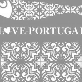 Artikel Love Portugal 30x30 cm Fayans Duvar Mobilya Stencil Boyama Şablonu