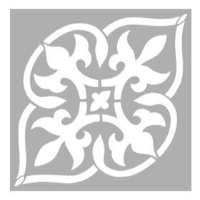 Artikel Lover Damask 30x30 cm Fayans Duvar Mobilya Stencil Boyama Şablonu