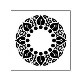 Artikel Mandala 11 30x30 cm Fayans Duvar Mobilya Stencil Boyama Şablonu