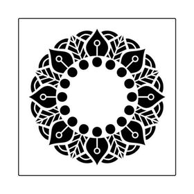 Artikel Mandala 11 30x30 cm Fayans Duvar Mobilya Stencil Boyama Şablonu