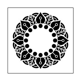 Artikel Mandala 11 30x30 cm Fayans Duvar Mobilya Stencil Boyama Şablonu