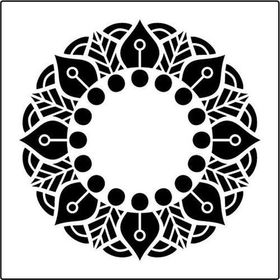Artikel Mandala 11 30x30 cm Fayans Duvar Mobilya Stencil Boyama Şablonu