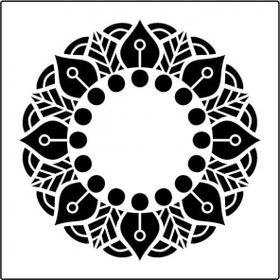 Artikel Mandala 11 30x30 cm Fayans Duvar Mobilya Stencil Boyama Şablonu