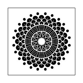 Artikel Mandala 12 30x30 cm Fayans Duvar Mobilya Stencil Boyama Şablonu