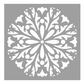 Artikel Mandala 19 30x30 cm Fayans Duvar Mobilya Stencil Boyama Şablonu