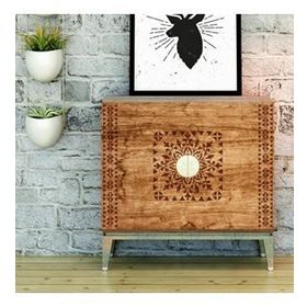 Artikel Mandala 2 30x30 cm Fayans Duvar Mobilya Stencil Boyama Şablonu