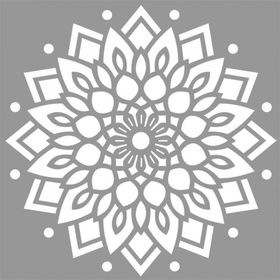 Artikel Mandala 22 30x30 cm Fayans Duvar Mobilya Stencil Boyama Şablonu