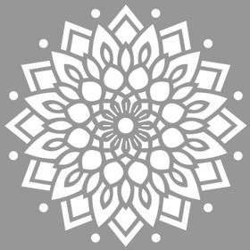 Artikel Mandala 22 30x30 cm Fayans Duvar Mobilya Stencil Boyama Şablonu