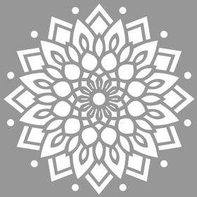 Artikel Mandala 22 30x30 cm Fayans Duvar Mobilya Stencil Boyama Şablonu