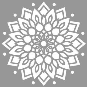 Artikel Mandala 22 30x30 cm Fayans Duvar Mobilya Stencil Boyama Şablonu