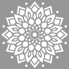 Artikel Mandala 22 30x30 cm Fayans Duvar Mobilya Stencil Boyama Şablonu