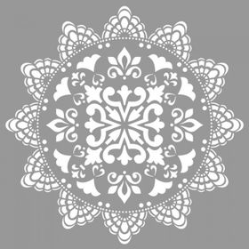 Artikel Mandala 25 30x30 cm Fayans Duvar Mobilya Stencil Boyama Şablonu