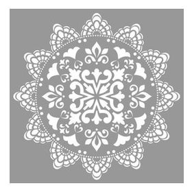 Artikel Mandala 25 30x30 cm Fayans Duvar Mobilya Stencil Boyama Şablonu