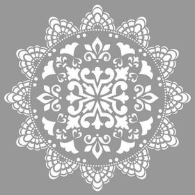 Artikel Mandala 25 30x30 cm Fayans Duvar Mobilya Stencil Boyama Şablonu