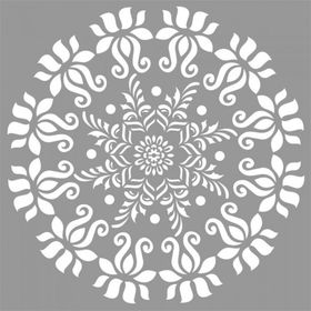 Artikel Mandala 26 30x30 cm Fayans Duvar Mobilya Stencil Boyama Şablonu