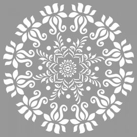 Artikel Mandala 26 30x30 cm Fayans Duvar Mobilya Stencil Boyama Şablonu