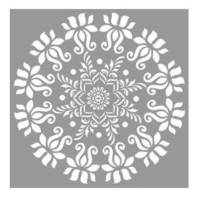 Artikel Mandala 26 30x30 cm Fayans Duvar Mobilya Stencil Boyama Şablonu