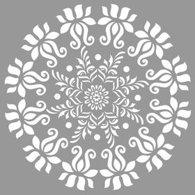 Artikel Mandala 26 30x30 cm Fayans Duvar Mobilya Stencil Boyama Şablonu