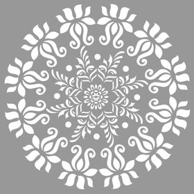 Artikel Mandala 26 30x30 cm Fayans Duvar Mobilya Stencil Boyama Şablonu