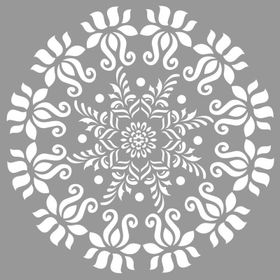 Artikel Mandala 26 30x30 cm Fayans Duvar Mobilya Stencil Boyama Şablonu