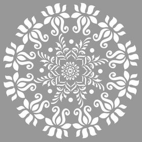 Artikel Mandala 26 30x30 cm Fayans Duvar Mobilya Stencil Boyama Şablonu
