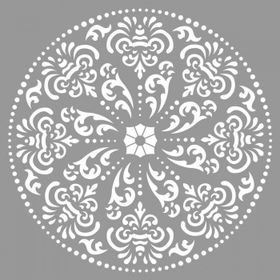Artikel Mandala 27 30x30 cm Fayans Duvar Mobilya Stencil Boyama Şablonu