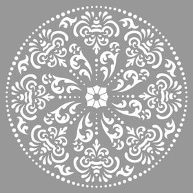 Artikel Mandala 27 30x30 cm Fayans Duvar Mobilya Stencil Boyama Şablonu