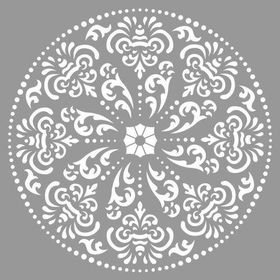 Artikel Mandala 27 30x30 cm Fayans Duvar Mobilya Stencil Boyama Şablonu
