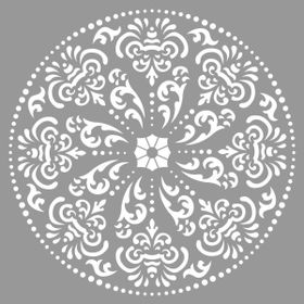 Artikel Mandala 27 30x30 cm Fayans Duvar Mobilya Stencil Boyama Şablonu