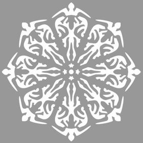 Artikel Mandala 28 30x30 cm Fayans Duvar Mobilya Stencil Boyama Şablonu