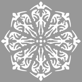 Artikel Mandala 28 30x30 cm Fayans Duvar Mobilya Stencil Boyama Şablonu
