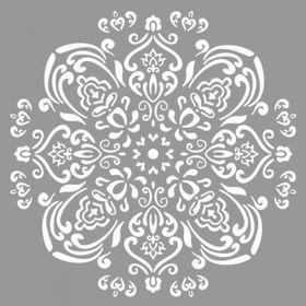 Artikel Mandala 29 30x30 cm Fayans Duvar Mobilya Stencil Boyama Şablonu