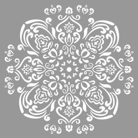 Artikel Mandala 29 30x30 cm Fayans Duvar Mobilya Stencil Boyama Şablonu