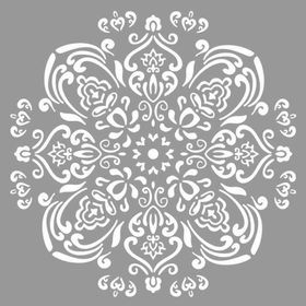 Artikel Mandala 29 30x30 cm Fayans Duvar Mobilya Stencil Boyama Şablonu