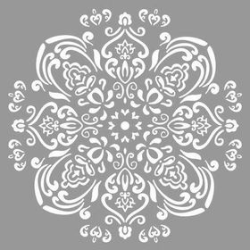 Artikel Mandala 29 30x30 cm Fayans Duvar Mobilya Stencil Boyama Şablonu