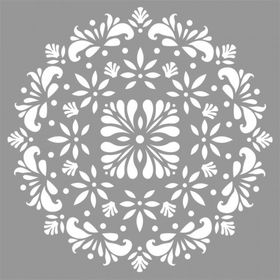 Artikel Mandala 30 30x30 cm Fayans Duvar Mobilya Stencil Boyama Şablonu