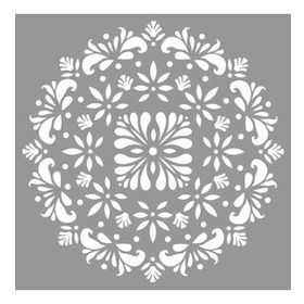 Artikel Mandala 30 30x30 cm Fayans Duvar Mobilya Stencil Boyama Şablonu
