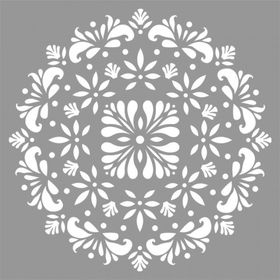Artikel Mandala 33 30x30 cm Fayans Duvar Mobilya Stencil Boyama Şablonu